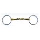 Wędzidło pełne podwójnie łamane z argentanu