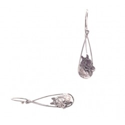 Kolczyki srebrne wiszące - "głowy końskie nr 2" PBA Wróbel
