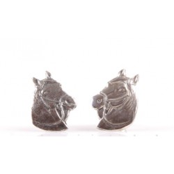 Kolczyki srebrne sztyfty - " końskie głowy  nr 2" PBA Wróbel
