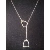 Naszyjnik srebrny bransoletka 2 w 1 "Strzemiona" PBA Wróbel