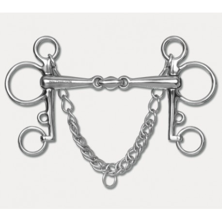 Pelham podwójnie łamany Waldhausen rozmiar 10,5 cm