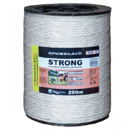 Plecionka "Strong" biała 200m Pomelac