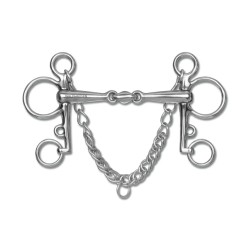 Pelham podwójnie łamany Waldhausen rozmiar 14,5 cm