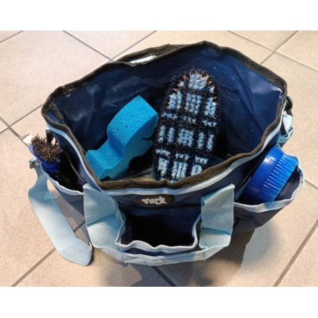 Torba niebieska z zestawem do pielęgnacji konia York