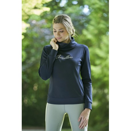 Bluza damska z szalowym kołnierzem wiosna/lato 2022 Covalliero