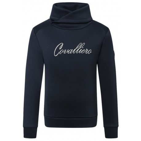 Bluza dziecięca z szalowym kołnierzem wiosna/lato 2022 Covalliero