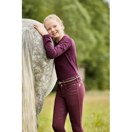  Legginsy dziecięce jeździeckie "Monster" z pełnym lejem silikonowym jesień/zima 2022 Horze