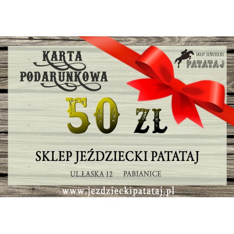 Karta podarunkowa 50 zł