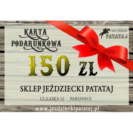 Karta podarunkowa 150 zł