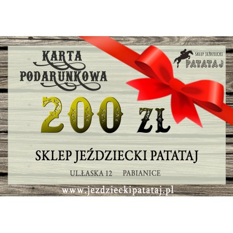 Karta podarunkowa 200 zł