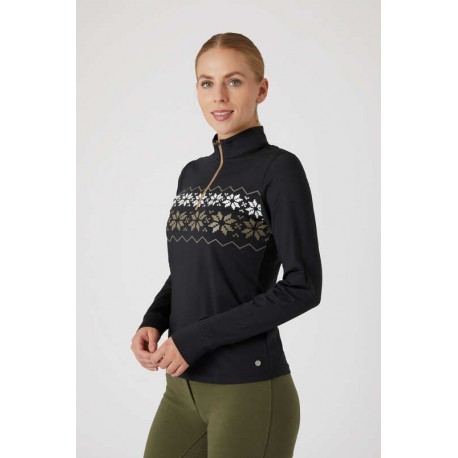 Koszulka techniczna ze wzorem w płatki śniegu  "Emily" A/W 2022 Horze
