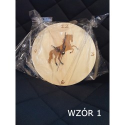 Zegar naścienny z koniem HANDMADE
