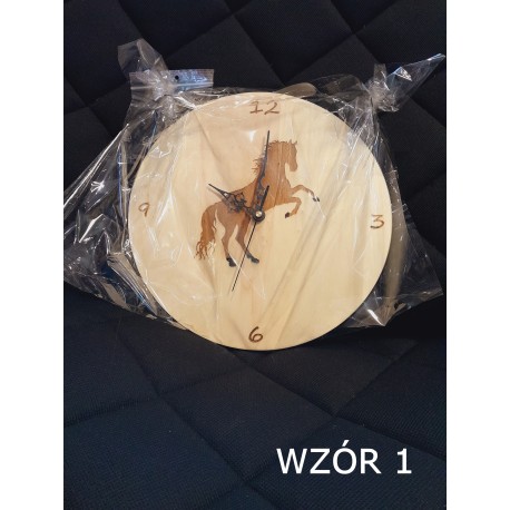 Zegar naścienny z koniem HANDMADE