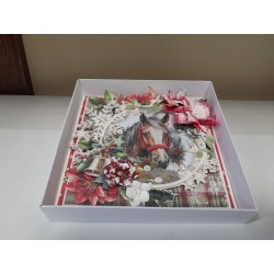 Karka świąteczna z koniem handmade