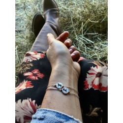 Srebrna bransoletka - wędzidełka PBA Wróbel