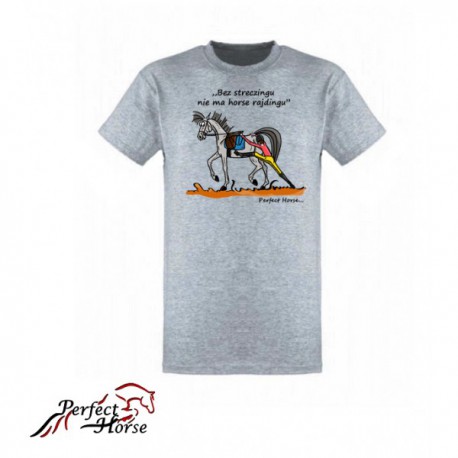 Męski t-shirt "Streczing" z serii "Cartoon II" Perfect Horse